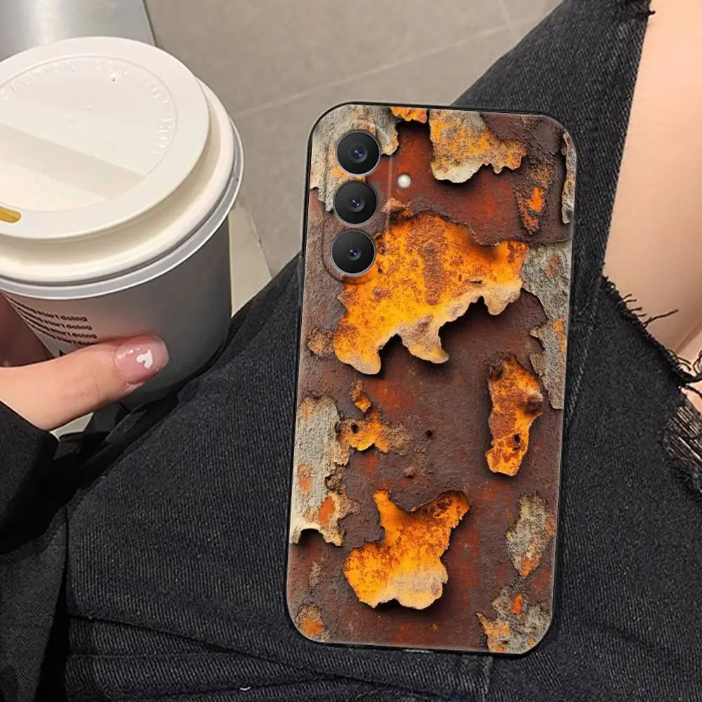 Retro Industrial Style Rust Cover Phone Case For Samsung Galaxy S26 S25 S24 S23 S22 S21 S20 FE Ultra Plus Lite Case Funda Shell