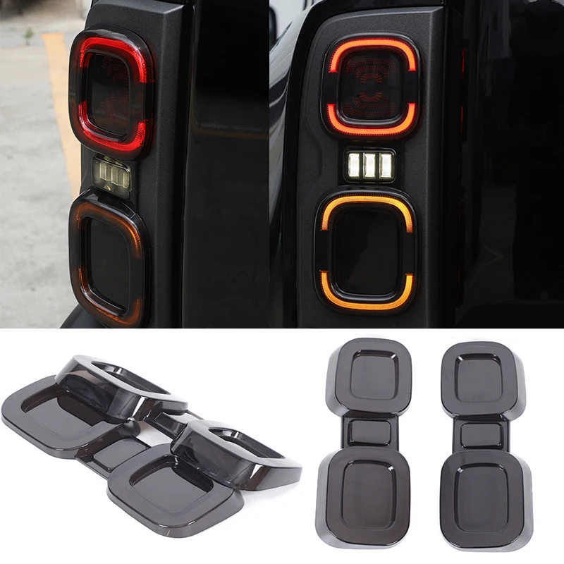 Tail Light Smoke Cover Rear Light Cover Trim Rear Lamp Shell Car Accessory For Haval H9 P03 2024-2026 Haval Raptor P04 2023-2025