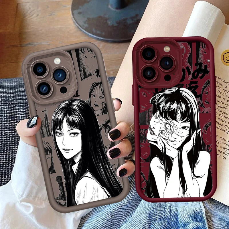 Kawakami Tomoe Comics Fashion Eye Ladder For Apple iPhone 15 14 13 12 11 XS XR X Pro Max Plus Cover Phone Case