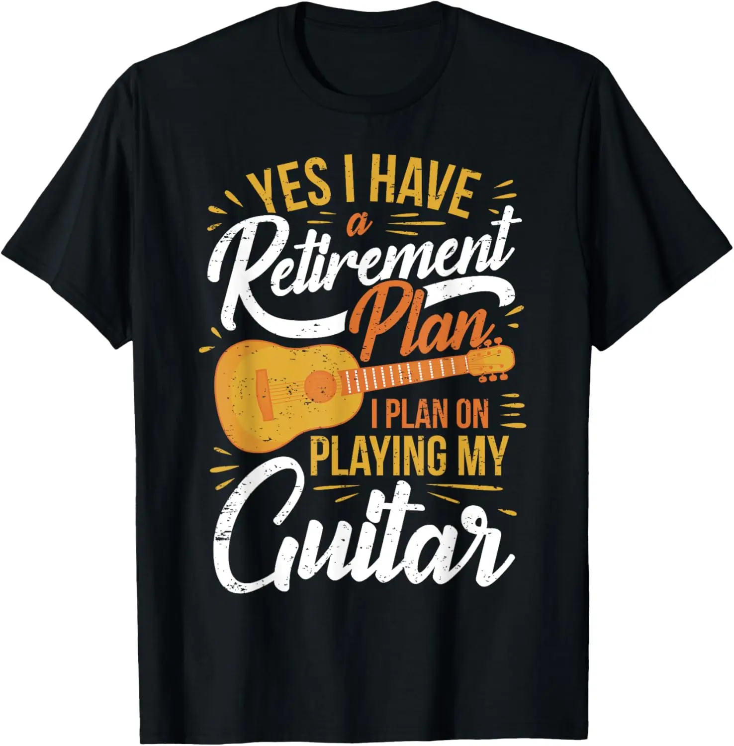 

Retired Guitar Player Retirement Guitarist Old-Age Pension T-Shirt