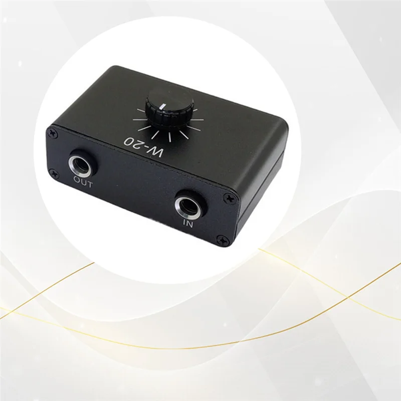 A69Z Instrumento Musical Microfone Dinâmico Controlador de Attenuação de Ajuste de Volume 1/4Intrs 6.35Mm Interface Suporta Estéreo