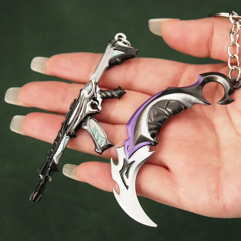 Valorant Weapon Melee Reaver Vandal Prime Karambit Classic  Sword Weapon Model Figure Keychain Accessories Crafts Gifts Toys Boy