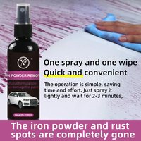 General automobile iron powder remover,spray for removing rust spots on automobile paint surface,quickly dissolving rust cleaner