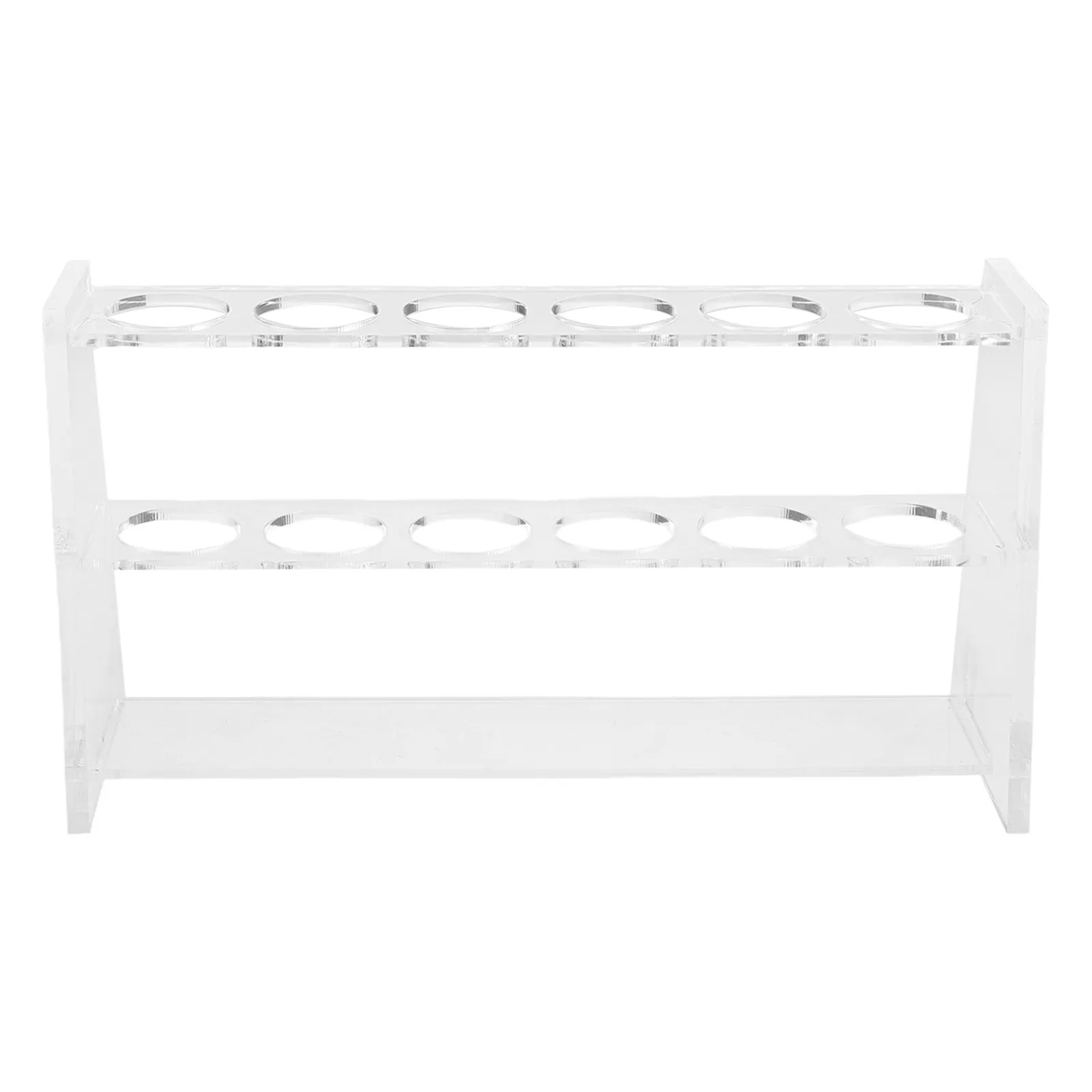 Propagation Tube Holder Rack Transparent Acrylic 6 Slots 26Mm Dia Hydroponic Test Tube Organizer Plant Display Stand for Lab