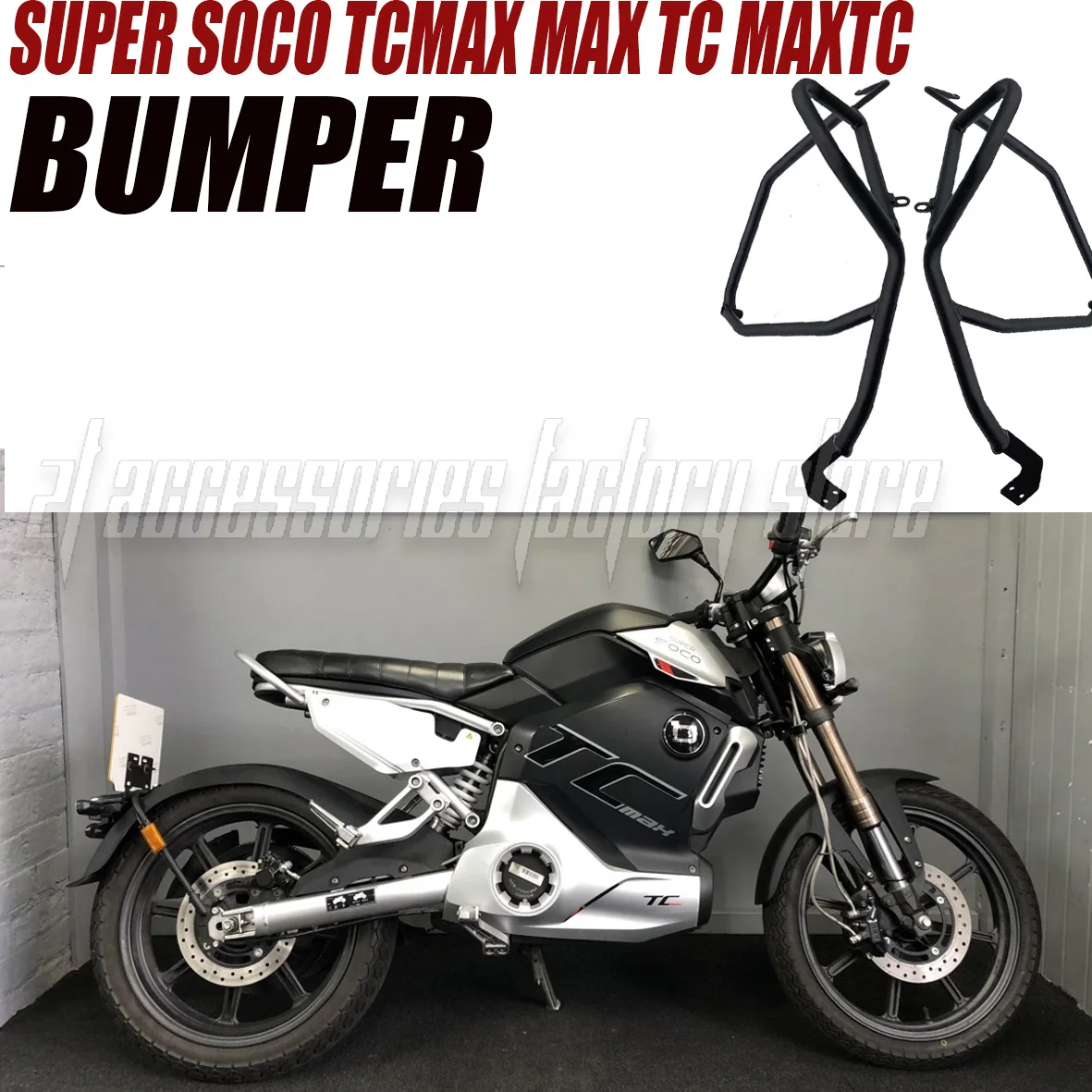

For SUPER SOCO TCMAX MAX TC MAXTC Motorcycle Highway Engine Guard Crash Bar Frame Bumper Fairing Protector Bars