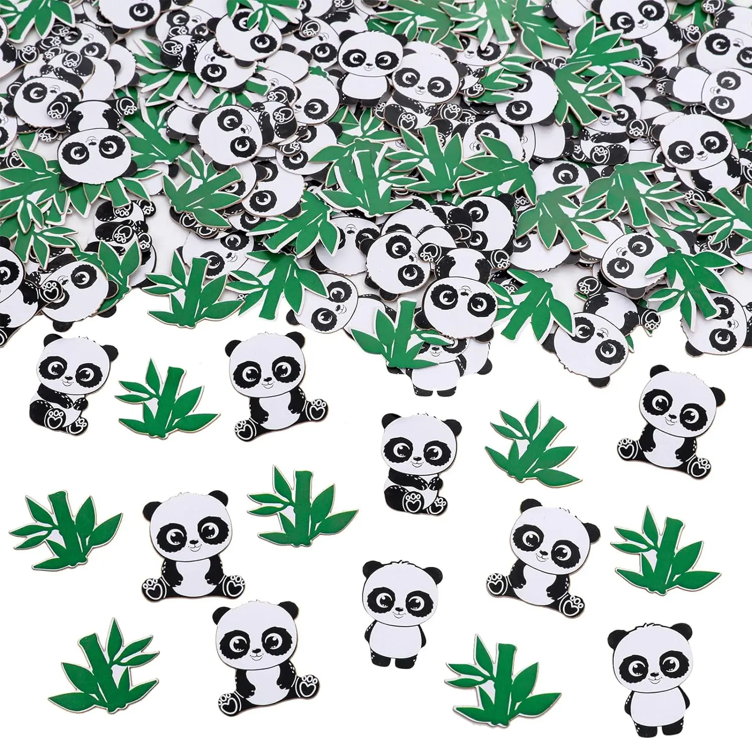 

Panda Party Supplies 200pcs Bamboo Scatter Confetti Table Decor for Birthday Party Baby Shower Nature Animal Bear Party Favor