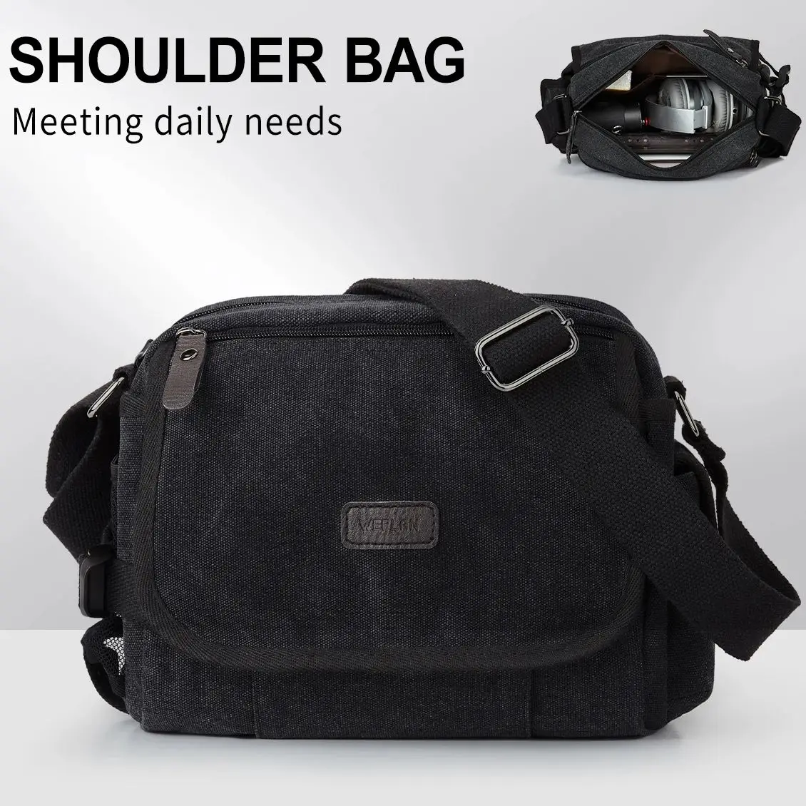 

Men's Nylon Durable Shoulder Bag Mini Cross Body Vintage Travel Crossbody Bag Fashion Pack Male 2024 Briefcase Bag Messenger Bag