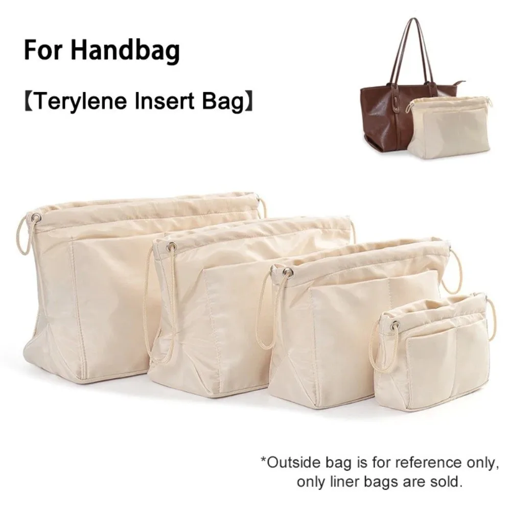 Schlichte Damenhandtasche mit mehreren Fächern, leichte Einstecktasche, multifunktionale Tasche, Organizer für Aufbewahrungszwecke