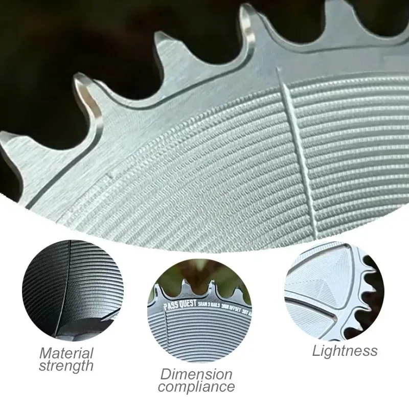 مباشرة جبل سلسلة ضيقة واسعة تاج 3 مللي متر إزاحة ل Sram Xx1 Xx Sl Nx X01 النسر الفضة الجبهة سلسلة واحدة حلقة