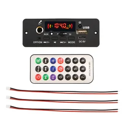 10W DIY Home Digital Amplifier MP3 Decoder Board 5V 5W Audio Power Bluetooth FM For Music Subwoofer Speakers Volume Control