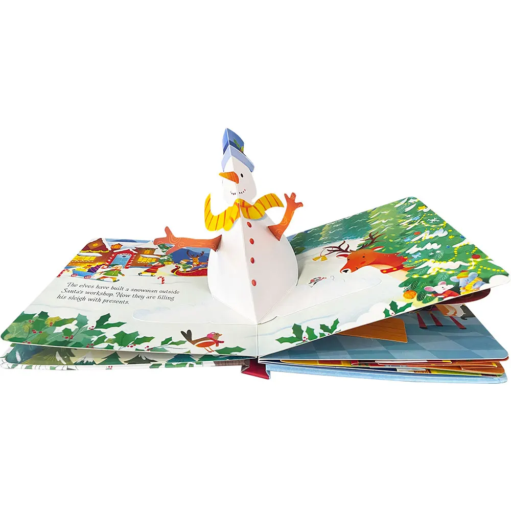 Pop up Christmas Usborne English 3D Flap Picture Book Kids Reading Baby Story Learning Books for Children Christmas Gift