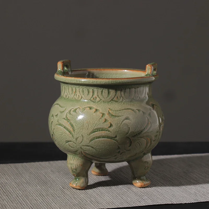 

Курильница, бытовая чистая антикварная курильница, коробка для благовоний, керамический сандаловый дерево, чайная комната, Sacrificial Furnace