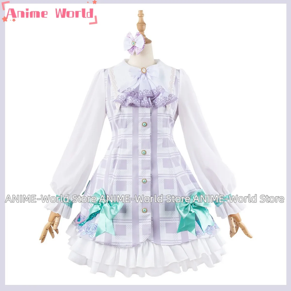 Anime Hasu No Sora Jogakuin School Idol Clu Otomune Kozue Cosplay Costume LoveLive Princess Skirt Wig Woman Kawaii Carnival Suit