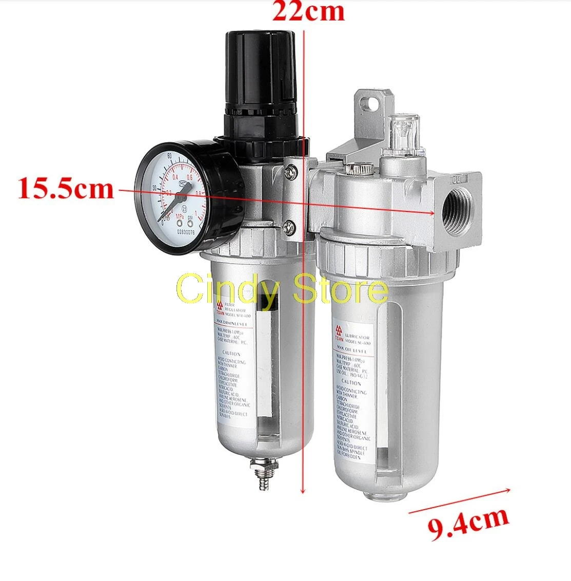 Air Compressor Filter Regulator Oil Water Separator  Valve Automatic Drain SFC-400 /300/200-lzc