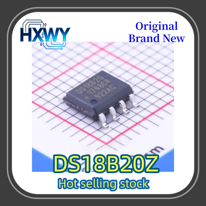 (5/50pcs) DS18B20Z DS18B20 SOP-8 Single Bus Temperature Sensor Chip Brand New In Stock Original and Authentic Fast Shipping