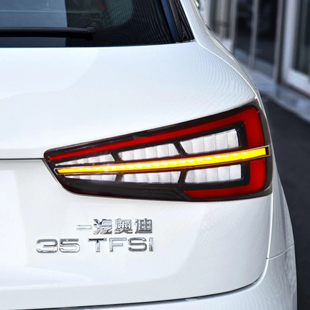 

Автоматические задние фонари в сборе для Audi Q3 SQ3 2013-2018, обновленные светодиодные динамические поворотные автомобильные задние фонари Plug and Play, аксессуары для инструментов