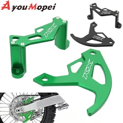 For KAWASAKI KX250 KX 250 2019-2021 KX250F KX 250F 2004-2018 Motorcycle KX LOGO CNC Rear Brake Caliper Guard Cover Protector Kit