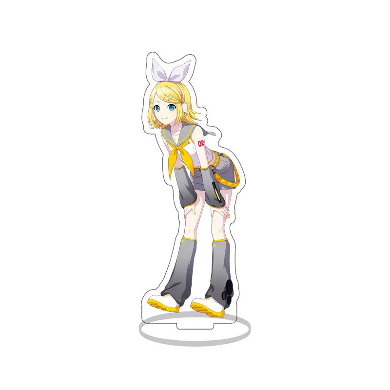 World Project Anime Acrylic Stand Figure Hatsune Miku Kagamine Rin 15cm Desktop Decoration Collectible Gift for Fans view 2