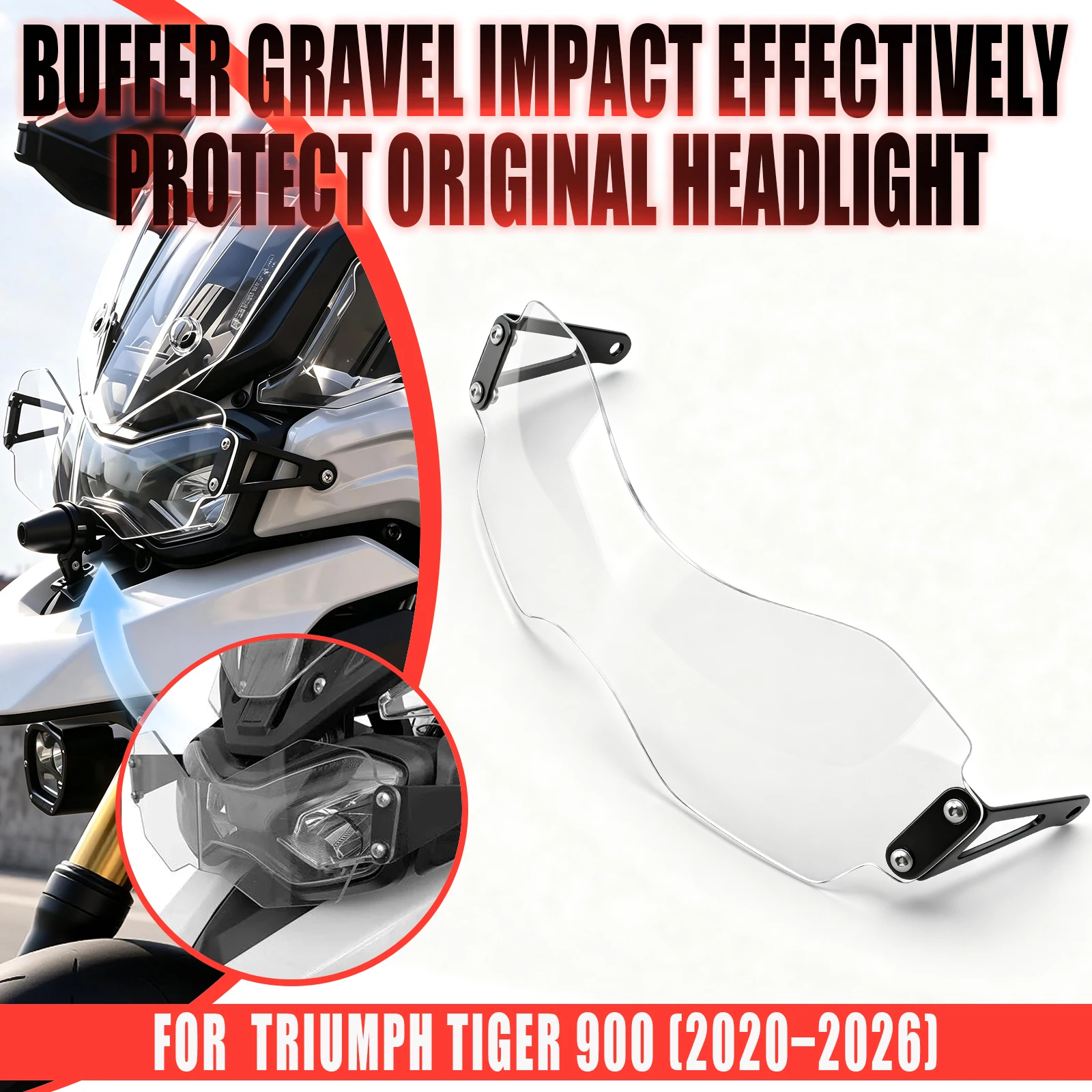 Motorcycle Headlight Guard Lens Cover Protection For Triumph Tiger 900 GT 2020 2021 202 2023 2024 2025 2026