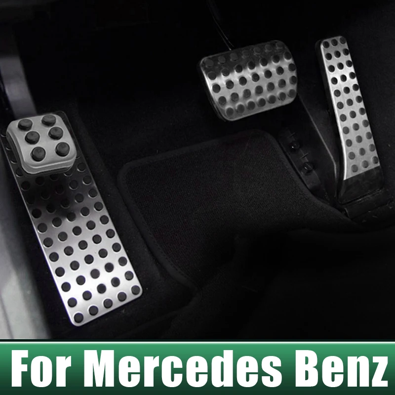 Car Accelerator Brake Pedal Cover Pads For Mercedes Benz AMG C E Class W203 W213 W205 W204 W211 W212 W210 R172 GLC GLK SLK GLE