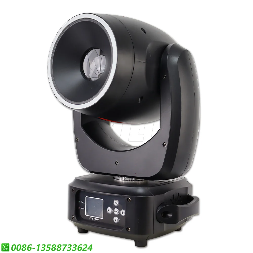 YUER 260W Gobo 5 Prism Color Gobo Moving Head Light With Light RGB Strip Dance Party Bar Club Dj Disco Wedding Christmas Stage