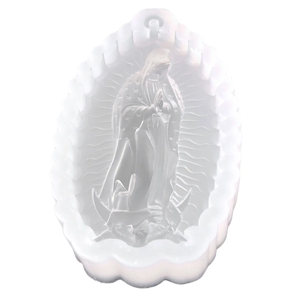 Angel Silicone Mold Virgin Mary Silicone Mold Keychain Pendant Silicone Casting Mold Epoxy Diy Mold silicone molds keychain