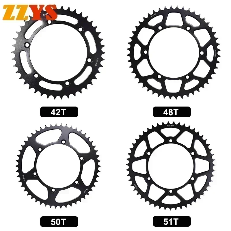 

1pc 520 42T 48T 50T 51T Rear Sprocket Gear Star Pinion For Kawasaki KX250X KX252 4-Stroke 50th Anniversary Ed 2024 KX250 KX 250