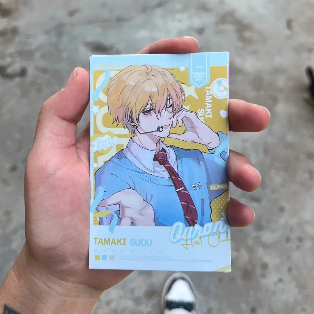 7pcs/set Ouran High School Host Club Anime Small Card Photo Cards Cosplay DIY Postcard Bookmark Accessories Ornament Props Gift image 4