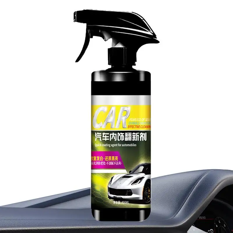 

Car Interior Cleaner Spray 400ml No Rinse Interior Cleaner Spray For SUVs UV Protection Car Stain Remover Deep Cleaning Liquid