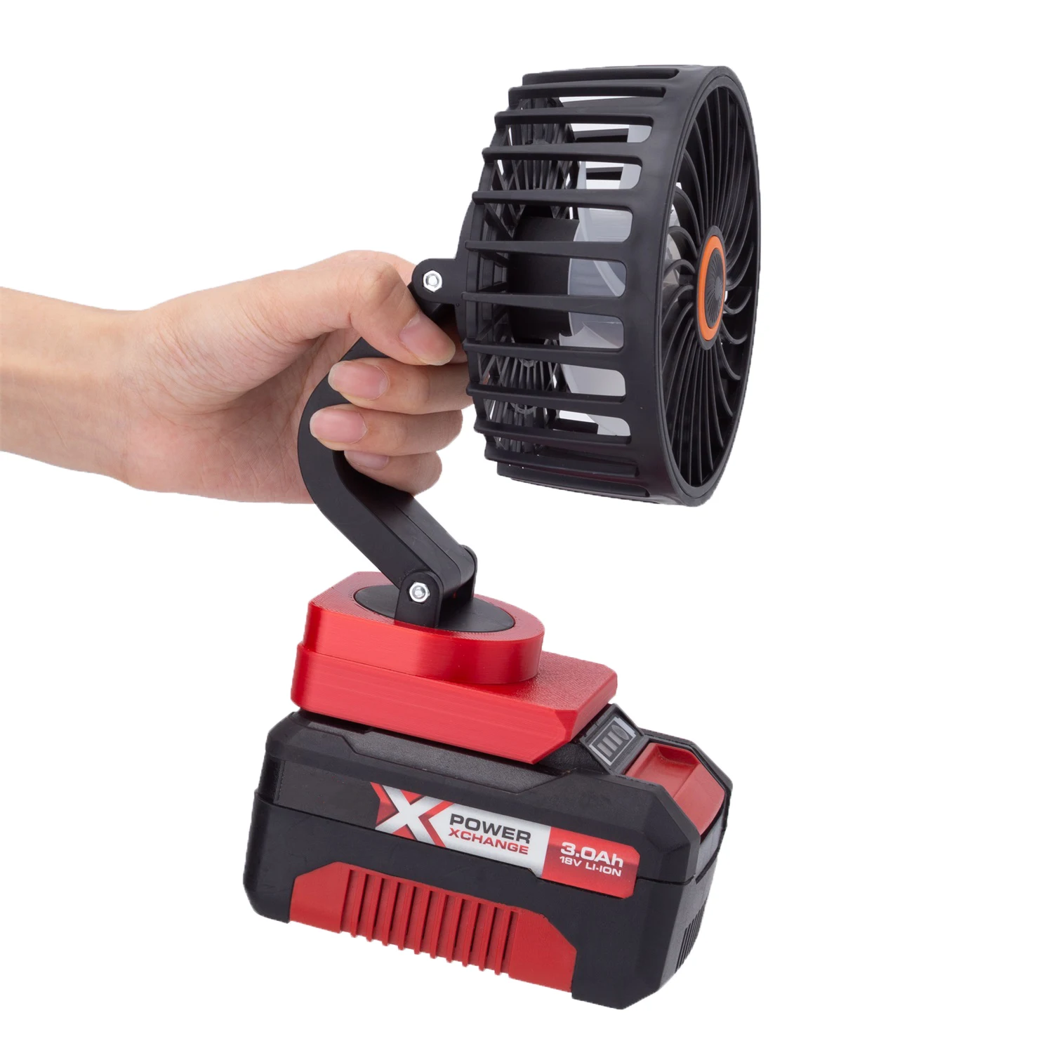 Ventola per attrezzi portatile per Einhell X-Change/ OZITO 18V adattatore per batteria agli ioni di litio strumento nudo ventola a batteria ventilatore da campo portatile per officina