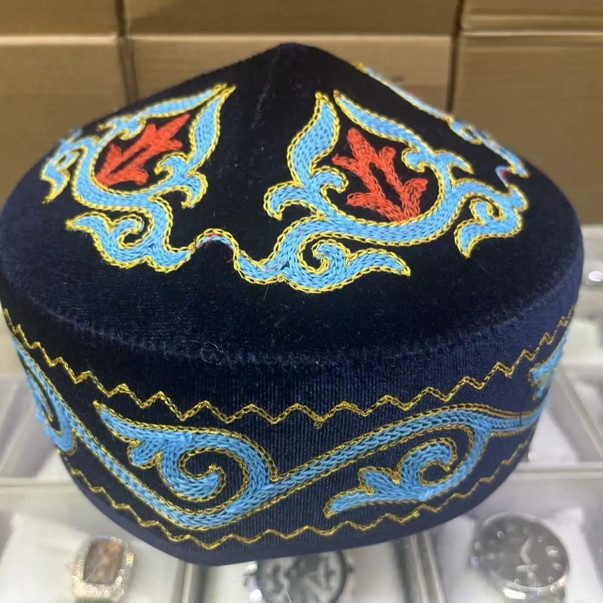 Muslim Caps For Men Colthing Cotton Hat Turkey Kufi Islamic Kippah Jewish Dubai Arab Autumn Winter 03674 view 2
