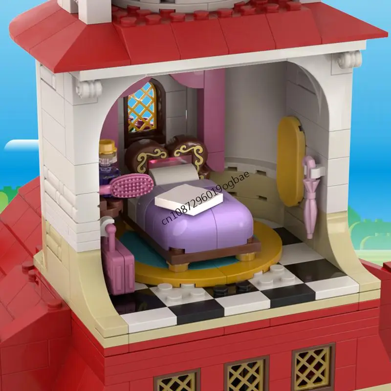 NEUE 4454PCS spiel Film maried serie MOC Prinzessin Pfirsich Pilz Schloss modell DIY kreative ideen Kind Spielzeug Montage puzzle Geschenk