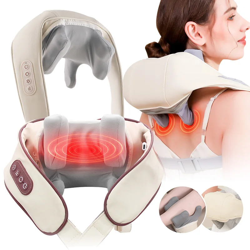 

Electric Neck and Shoulder Massage Shawl Spinal Pain Hot Compress Soothing Massage Neck Muscle Relaxation Massager