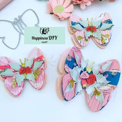 Fringe Butterfly Metal Cutting Dies for DIY Scrapbooking Album Paper Cards Decorative Crafts Embossing Die Cuts New 2024