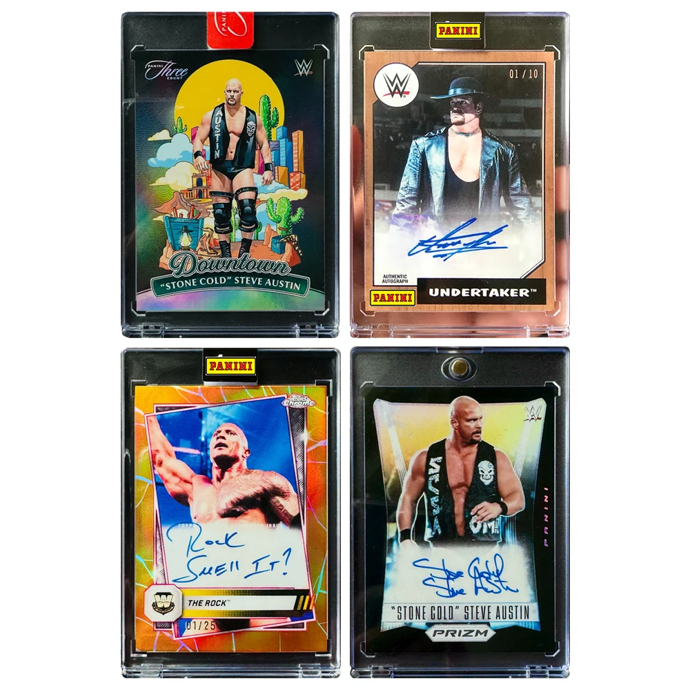 PANINI DIY STONE GOLD WWE Signature collection card bricks Undertaker homemade Boy Christmas birthday present Acrylic ornaments