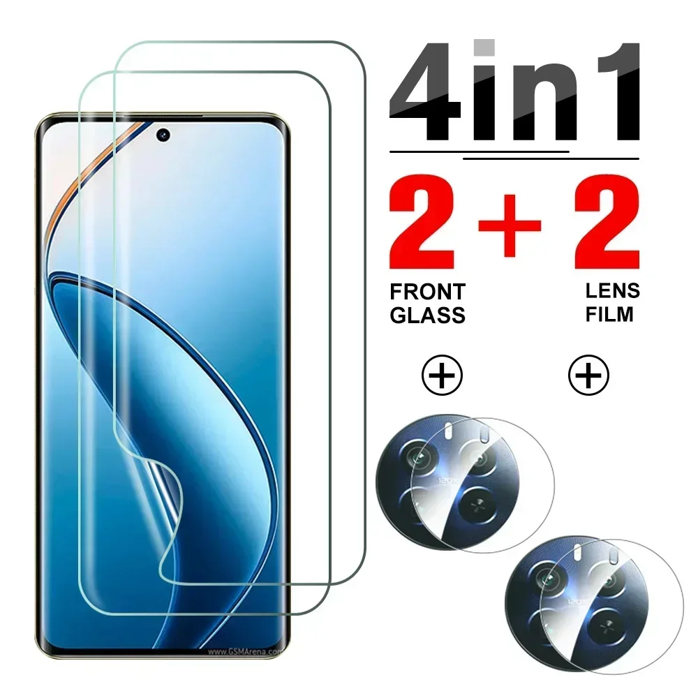 4in1 Front Hydrogel Film 4in1 For Realme 12 Pro+ 5G Camera Lens Protector Realmi 12Pro Realme12 Pro Plus Screen Protective Films