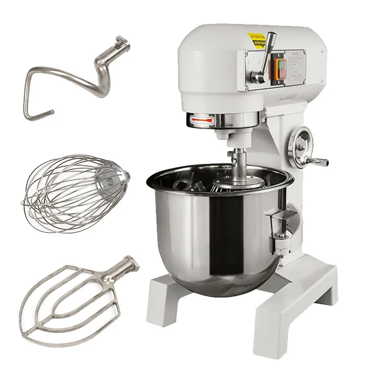 

B20 Commercial 20-Liter Spiral Dough Mixer CE Certified Planetary Mixers with Electric Power Source and Mixing Bowl Accessory