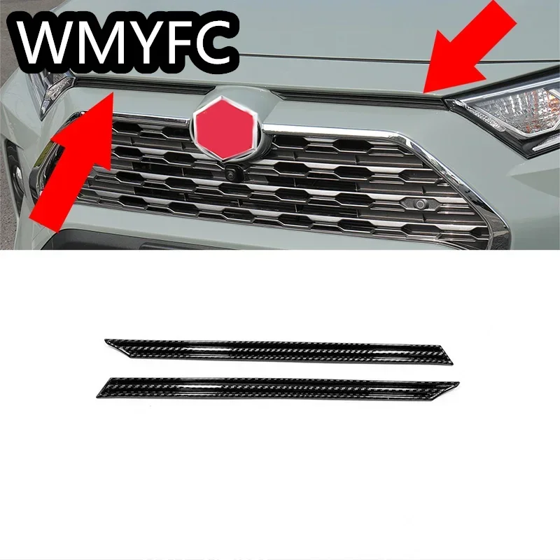 New For Toyota RAV4 Hybrid XA50 2019-2023 Exterior Refit Front Hood Billet Racing Grill Grille Cover Trim Upper Grille Decoratio