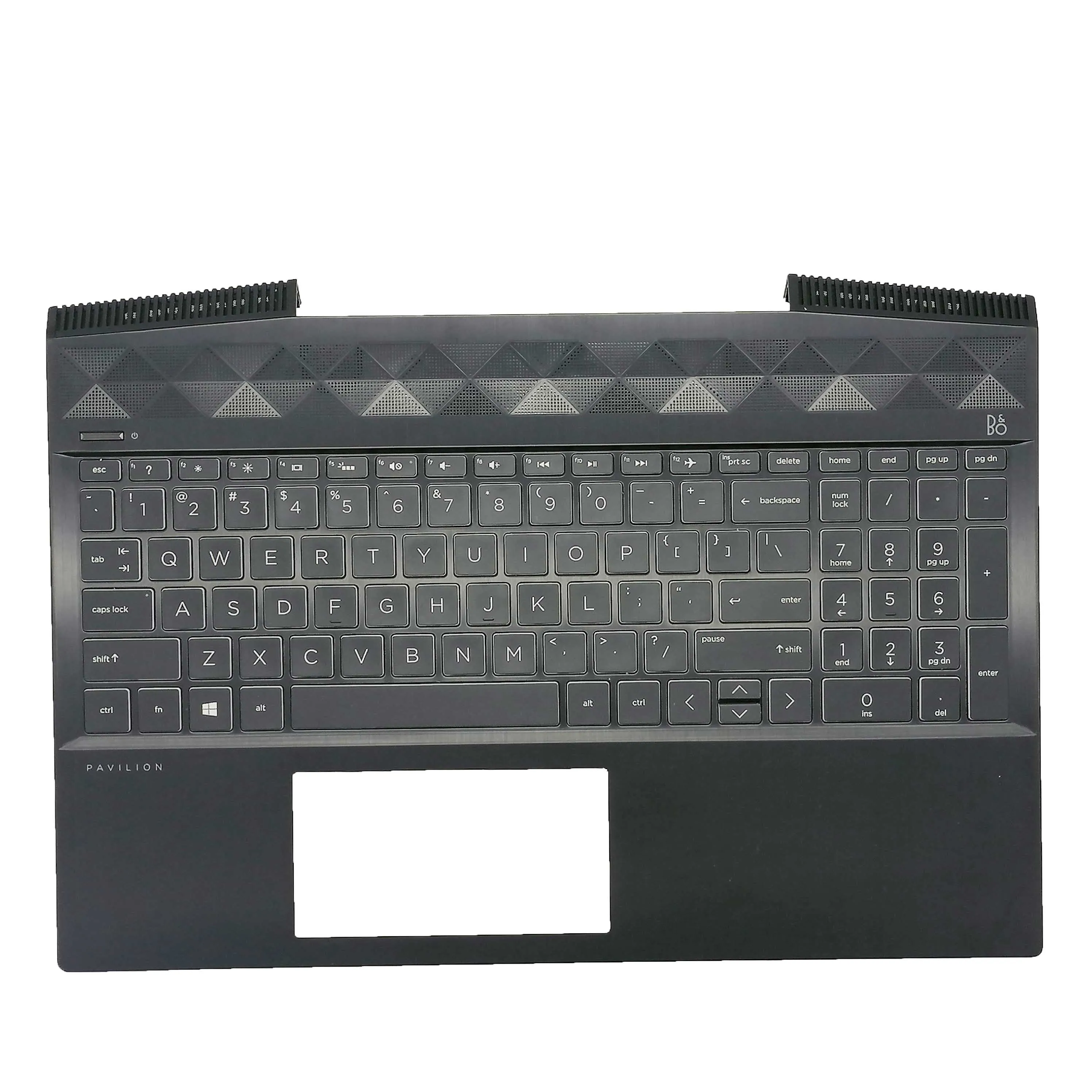 Original Laptop Palmrest Upper Case with White Backlit Keyboard For HP Pavilion 15-CX Series TPN-C133