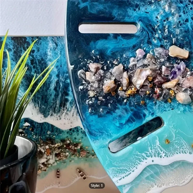 

Big Size Clock Silicone Mold DIY Square Round Clock Watch Mould Wall Hanging Decorative Mirror Epoxy Resin Mold