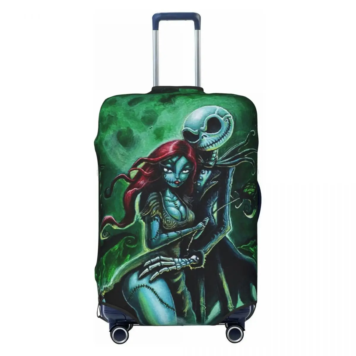 

Cute Christmas Nightmare Skeleton Love Luggage Cover Protector Dust Proof Skellingtons Skull Travel Suitcase Covers