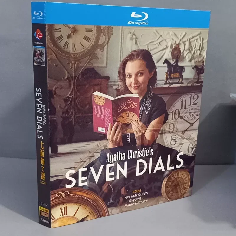 New The Mystery of the Seven-Sided Clock Agatha Christie Detective Novel Adaptation Blu-ray Disc Chinese and English