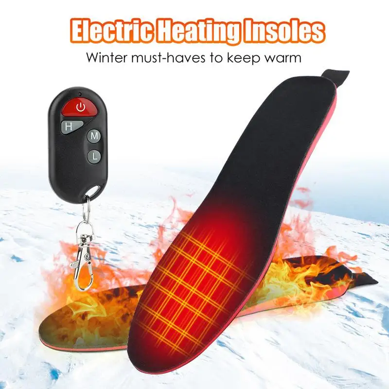 

USB electric Heated Shoe Insoles 3000mAh Battery Rechargeable Foot Warmer Washable Feet Warm Sock Pad Mat for winter outdoor