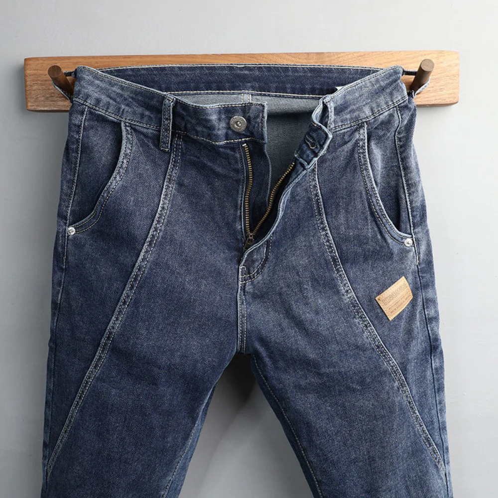 2023 Classic Style Summer Men's Thin Jeans Business Fashion High Quality Stretch Denim Straight Pants Male Brand Trousers