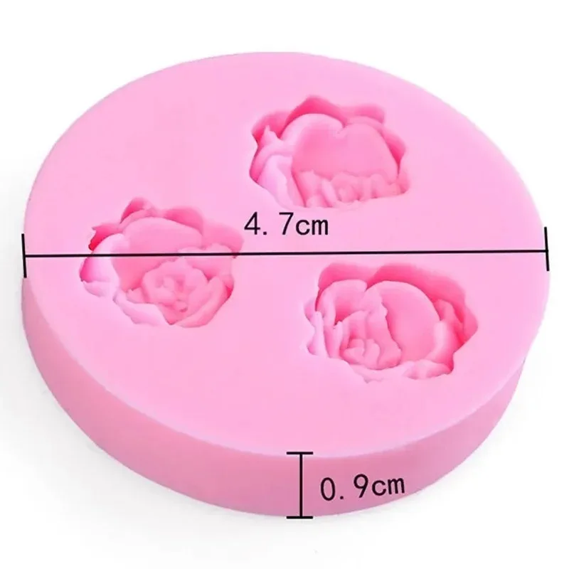 3D Rose Silicone Molds Flower Shape Fondant Chocolate Cake Sugarcraft Baking Decorating Tool Home Decor Candy Accessories Tools