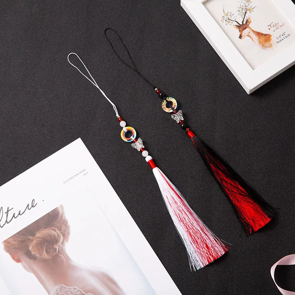 

Подвеска-талисман для ключей, брелок с кисточкой, украшение для Ханьфу, ремешок для телефона, подвеска на пояс