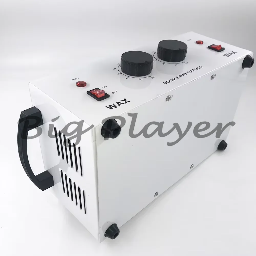 Dual Voltage Double Pots Wax Heater - 110V 220V Paraffine Depilatory Warmer Hair Removal Tool