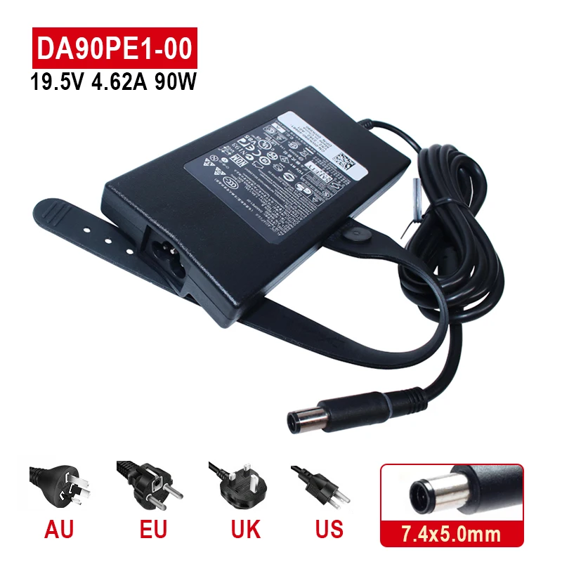 19.5V 4.62A 90W Laptop Adapter For Dell E4300 E5410 E6320 E6400 E6430 3521 Inspiron N5110 Power Supply Charger DC 7.4*5.0mm