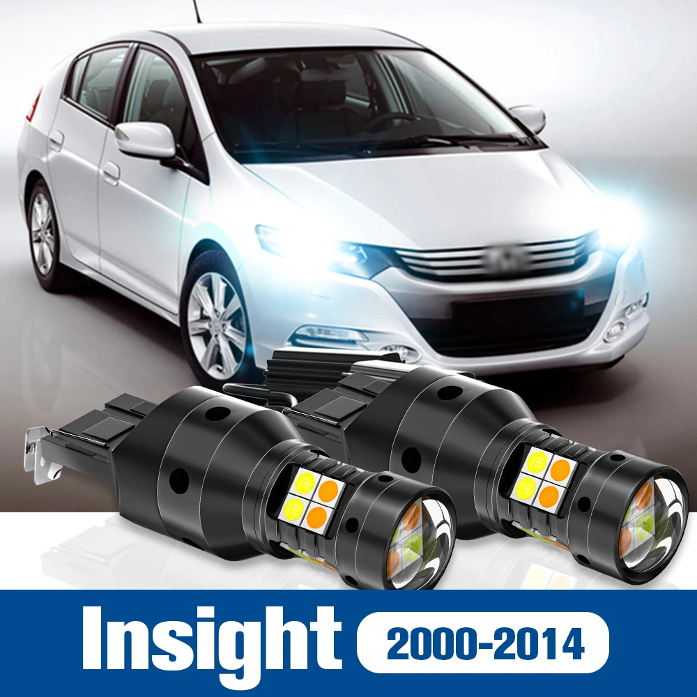 2x LED Dual Mode Turn Signal+Daytime Running Light DRL Accessories Canbus For Honda Insight 2000-2014 2008 2009 2010 2011 2012