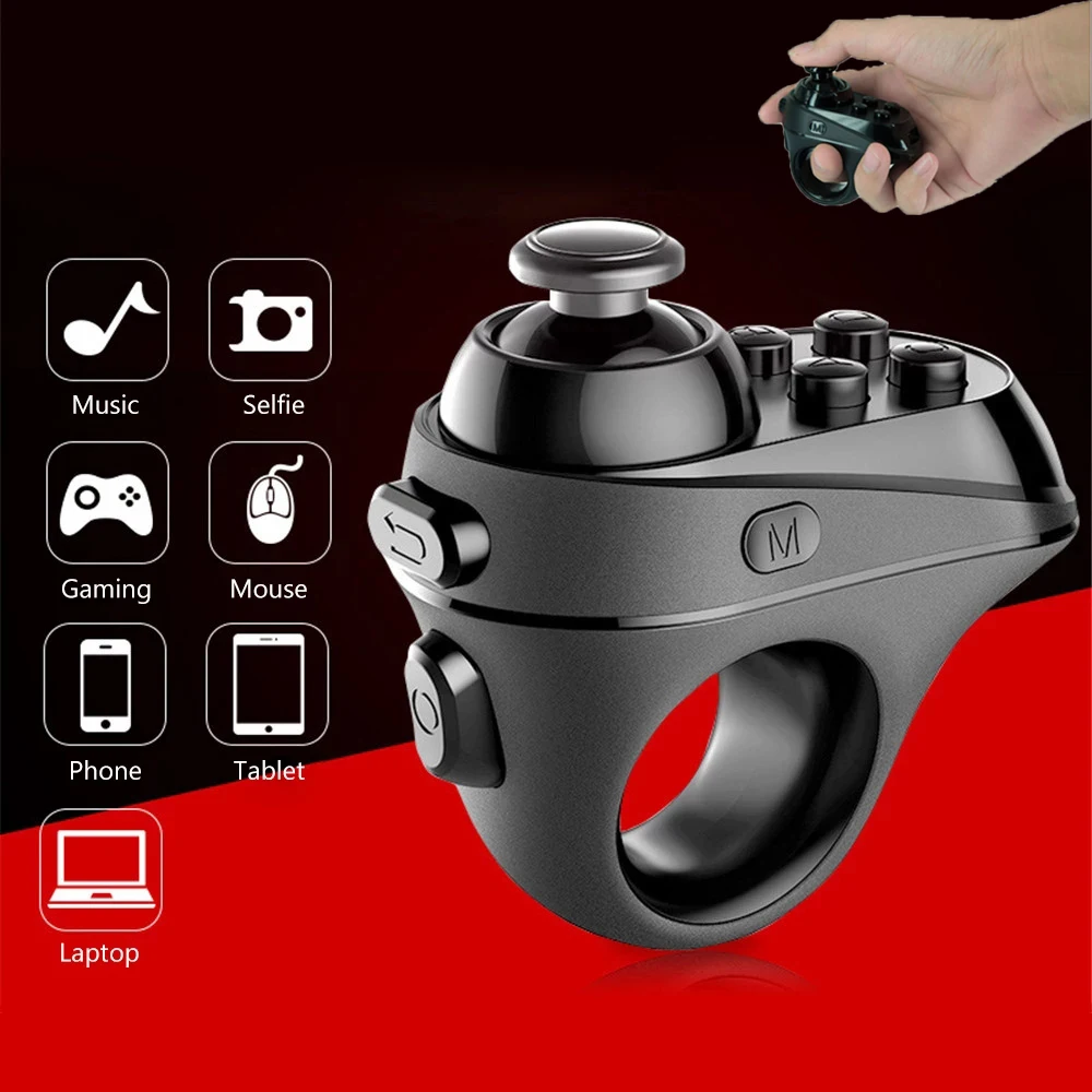 Wireless Bluetooth-Compatible Finger Game Controller, Gamepad, Handle Adapter, Mouse, Gaming Mice, Gamer for Android, IOS System